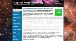 Desktop Screenshot of hantsastro.org.uk